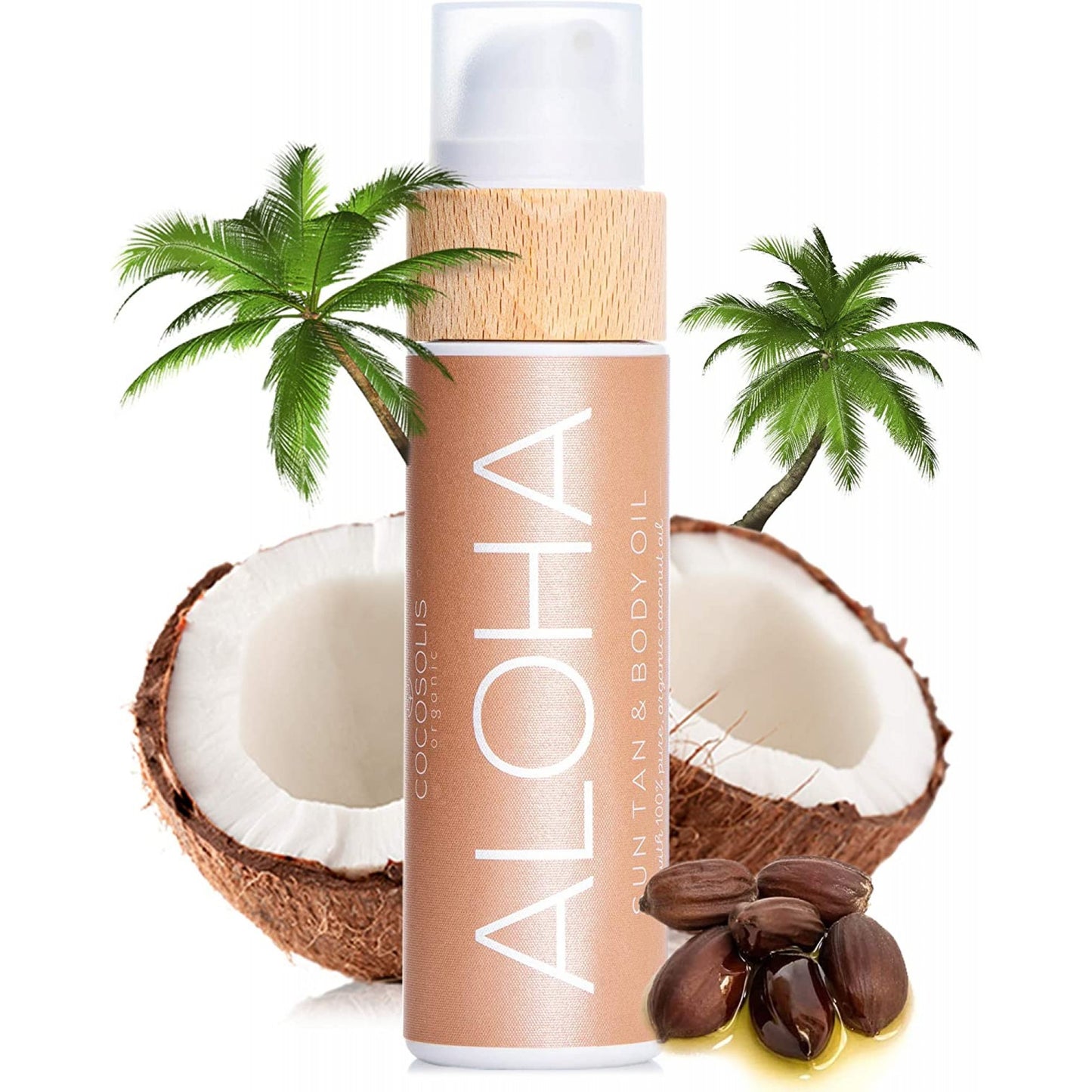 COCOSOLIS ALOHA Sun Tan & Body Oil | Organic Tanning Bed Lotion