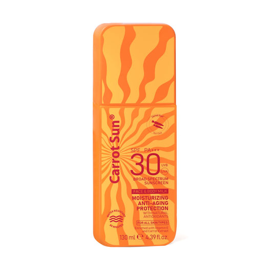 SUNSCREEN Carrot Sun – Body Milk Sunscreen SPF 30+ – Very High Protection and Water resistant 130ml